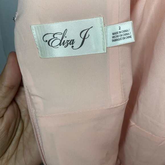 Eliza J blush pink wide leg jumpsuit,  2 - Picture 8 of 8